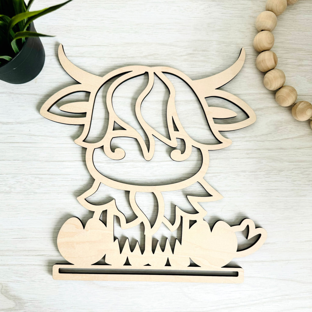 CHARACTER WOODEN WALL SIGN BLANK | Macrame Wood Frames - All for Knotting LLC