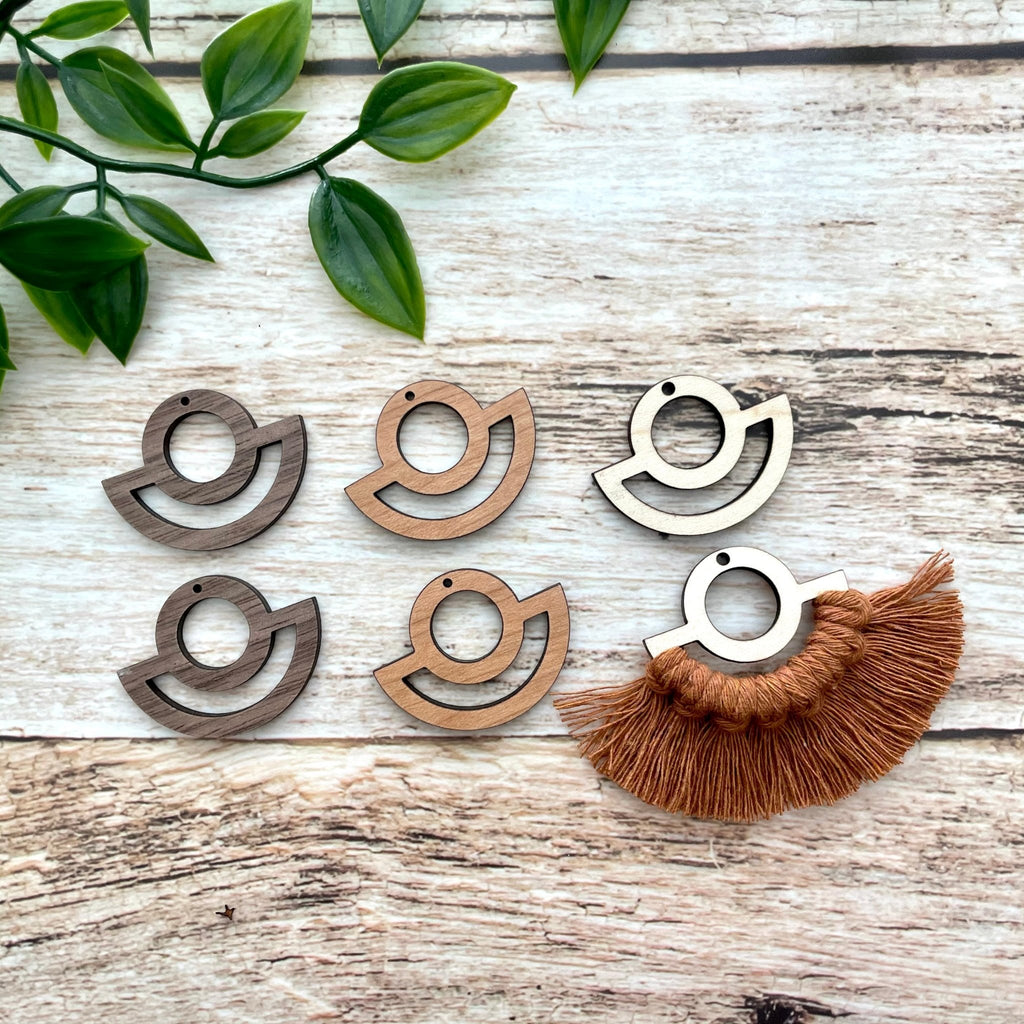 CIRCLE FAN | Wooden Earring Blanks - All for Knotting LLC