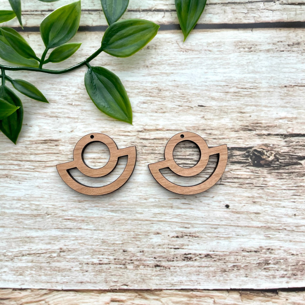 CIRCLE FAN | Wooden Earring Blanks - All for Knotting LLC