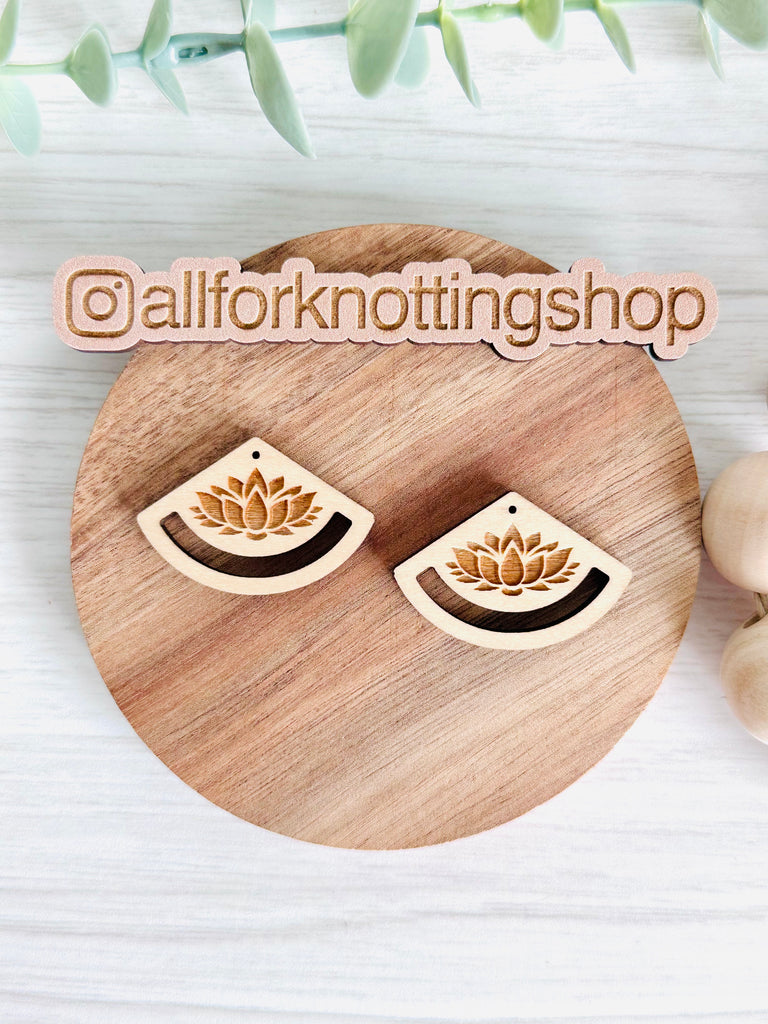 LOTUS TRIANGLE | Wooden Earring Blanks