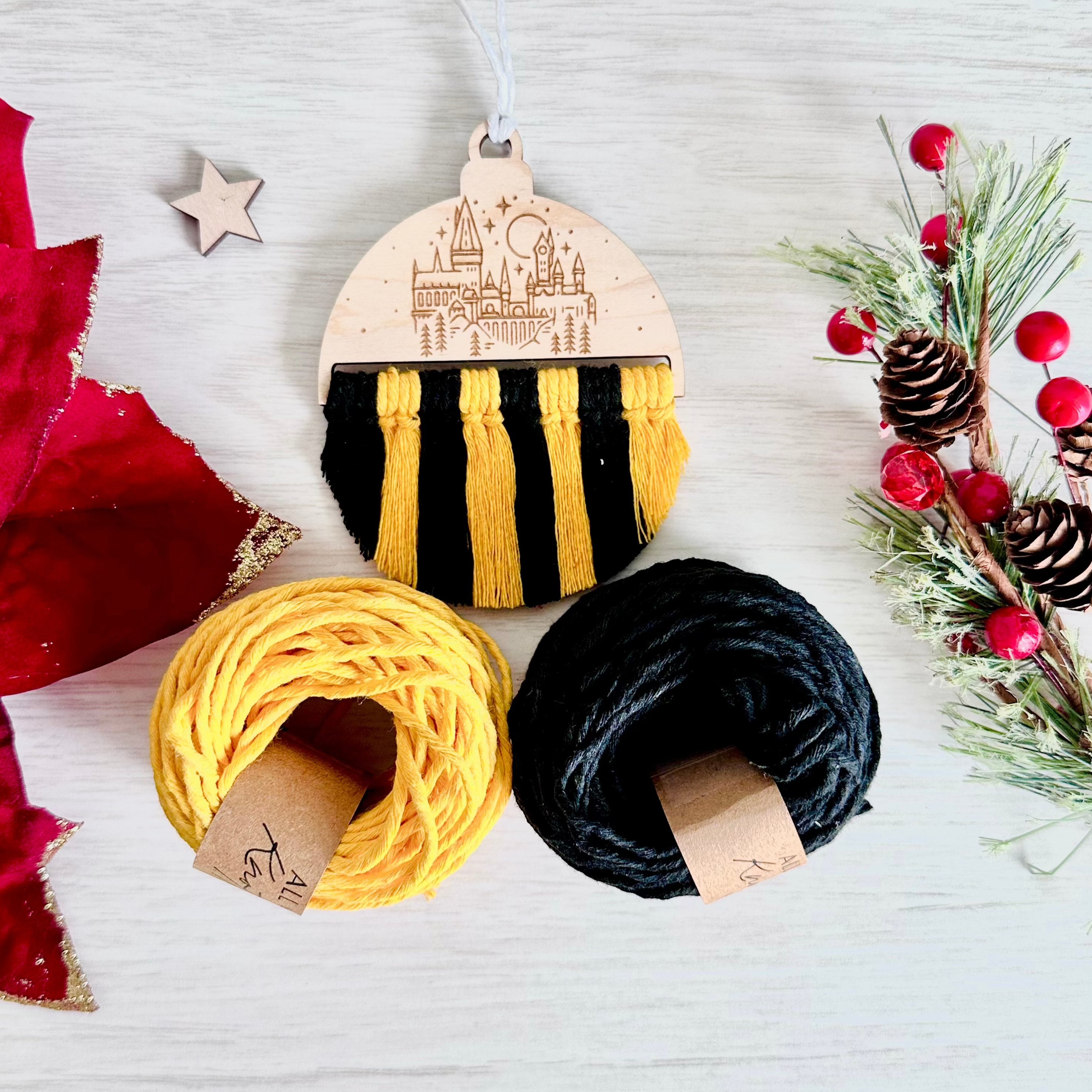 HARRY POTTER ORNAMENTS | Macrame Ornament Blanks