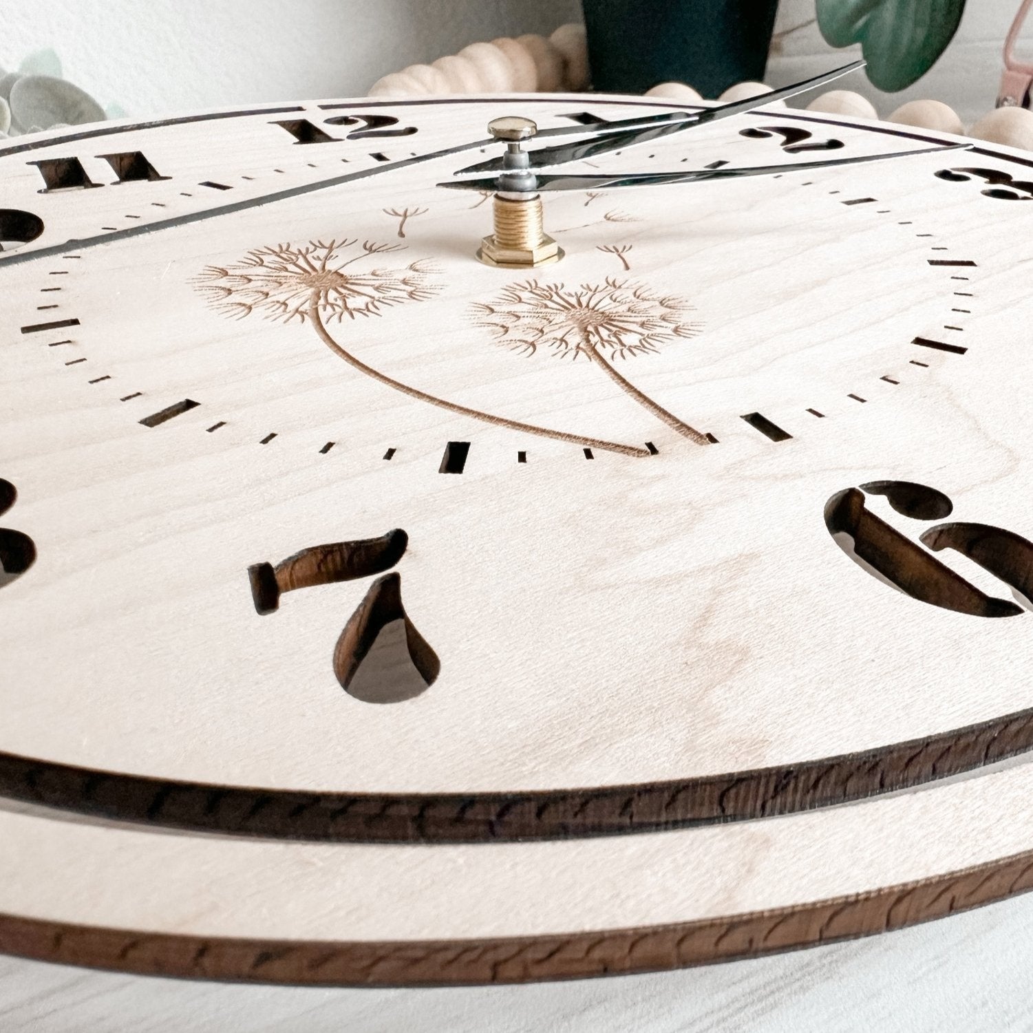 Macrame Wood Clock Blank | Macrame Wood Frames - All for Knotting LLC