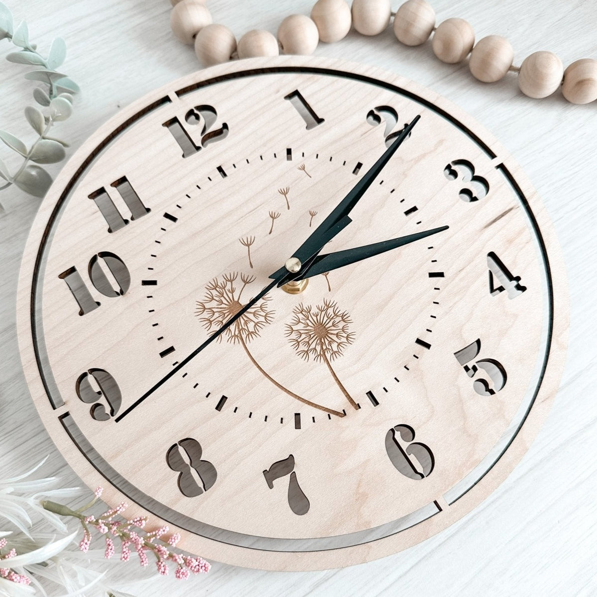 Macrame Wood Clock Blank | Macrame Wood Frames - All for Knotting LLC