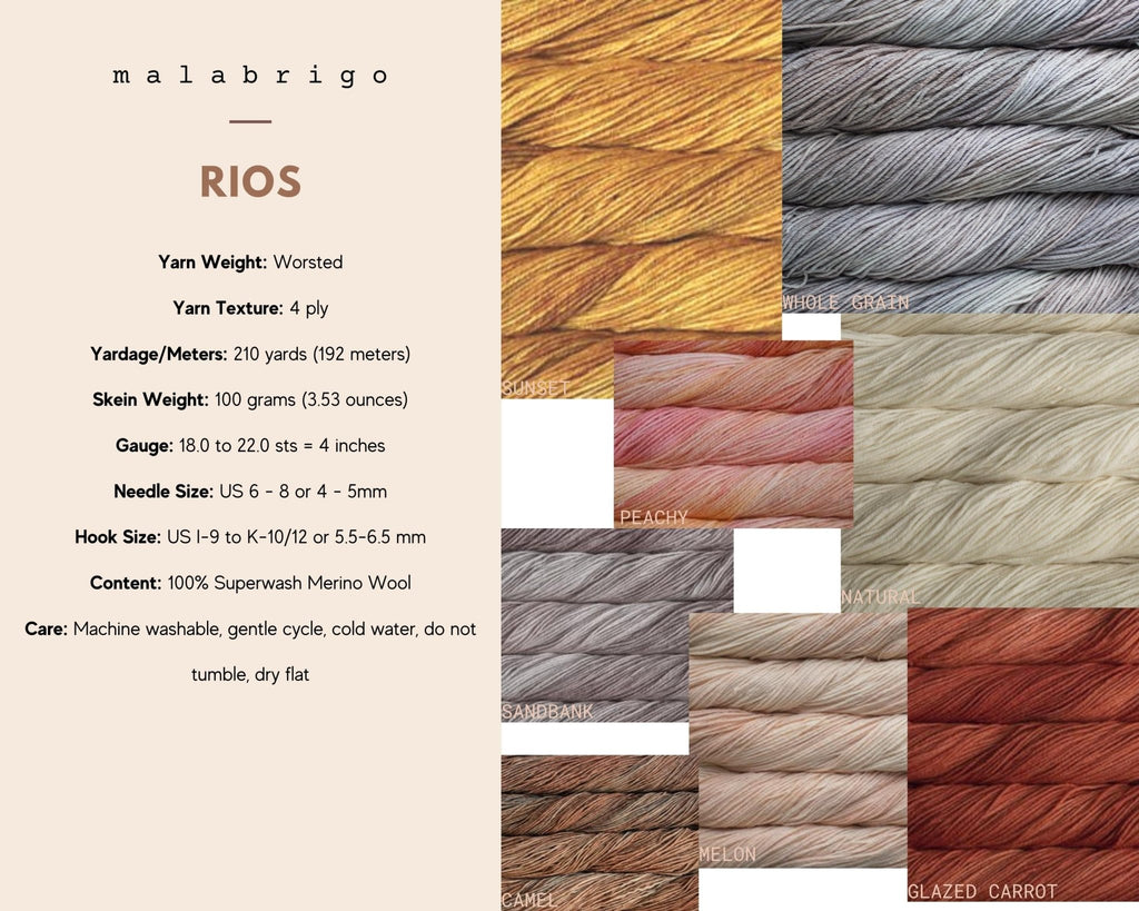 MALABRIGO YARN | Worsted Weight "Rios" | Weaving Supplies - All for Knotting LLC