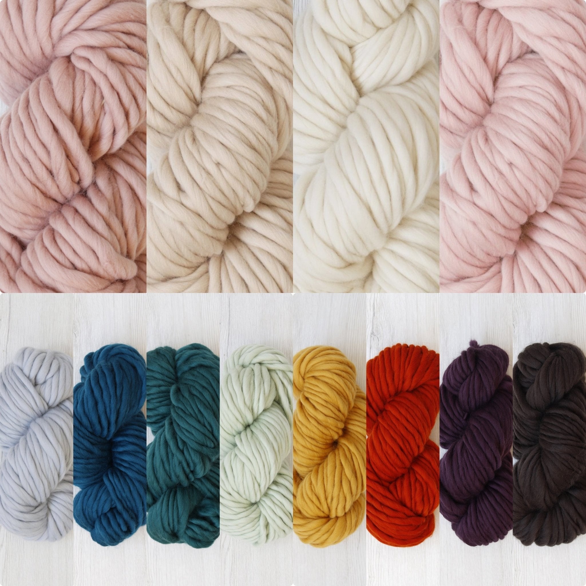 MERINO WOOL YARN JUMBO | Extra fine Merino Wool Yarn | Weaving Supplies - All for Knotting LLC