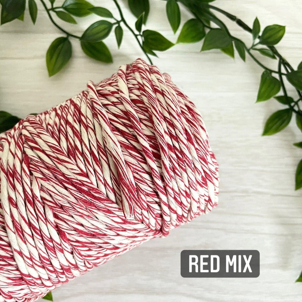 MIX COLORS | 3mm Single Strand Macrame Cord (now in 17 Colors) - All for Knotting LLC