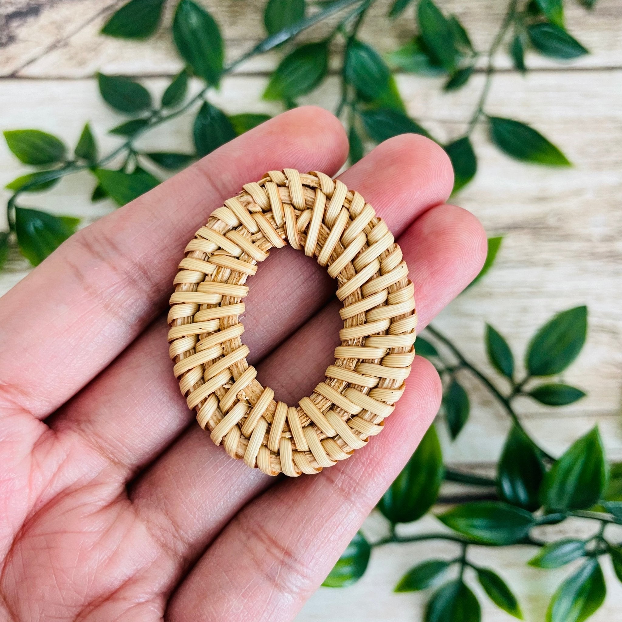 NATURAL RATTAN CHARMS - All for Knotting LLC