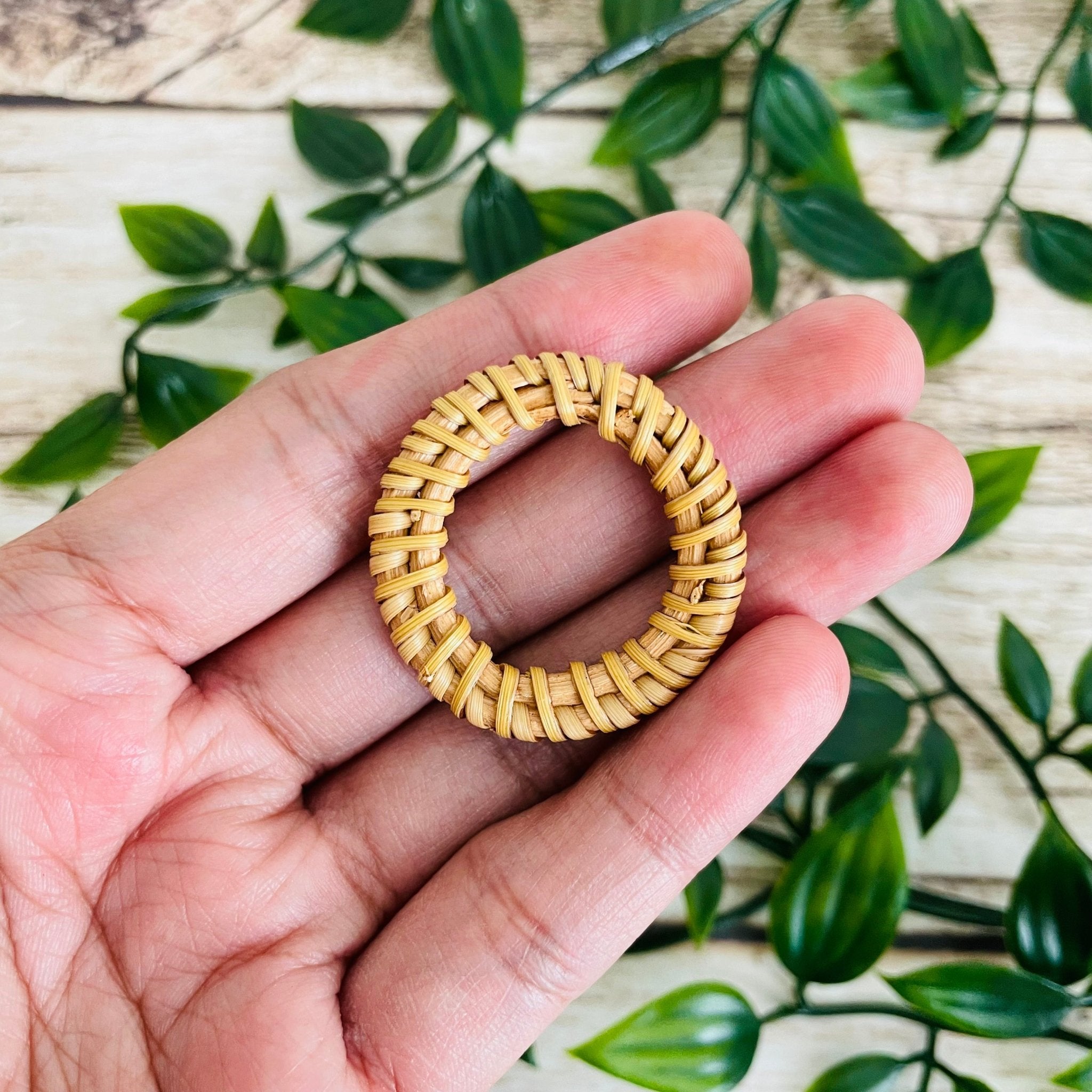 NATURAL RATTAN CHARMS - All for Knotting LLC