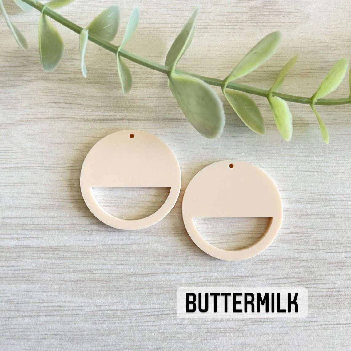 PASTEL COLORS HALF CIRCLE MACRAME EARRING BLANKS | Acrylic Earring Blanks - All for Knotting LLC