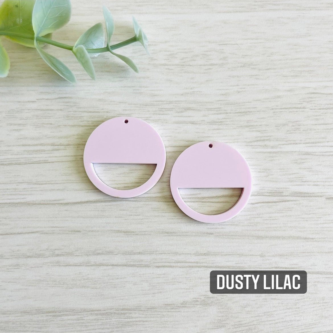PASTEL COLORS HALF CIRCLE MACRAME EARRING BLANKS | Acrylic Earring Blanks - All for Knotting LLC