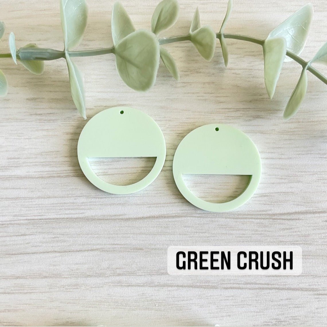 PASTEL COLORS HALF CIRCLE MACRAME EARRING BLANKS | Acrylic Earring Blanks - All for Knotting LLC
