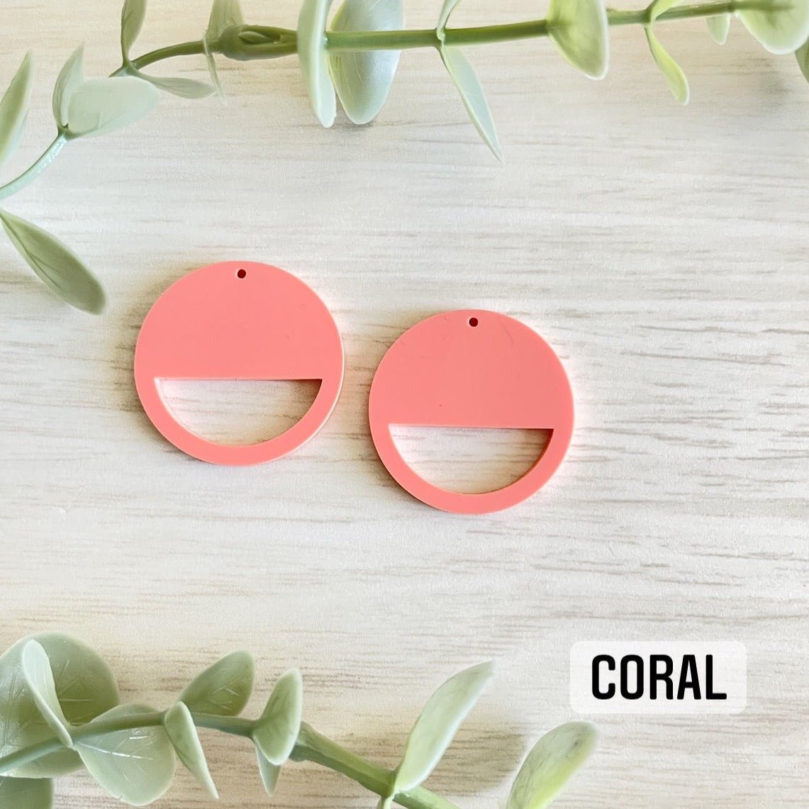 PASTEL COLORS HALF CIRCLE MACRAME EARRING BLANKS | Acrylic Earring Blanks - All for Knotting LLC