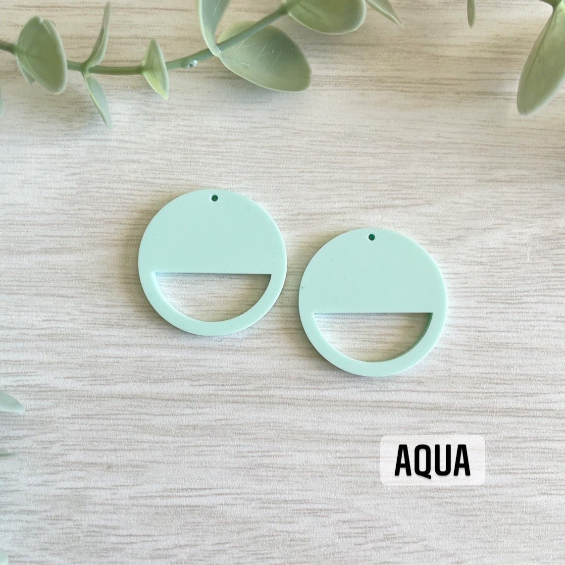 PASTEL COLORS HALF CIRCLE MACRAME EARRING BLANKS | Acrylic Earring Blanks - All for Knotting LLC