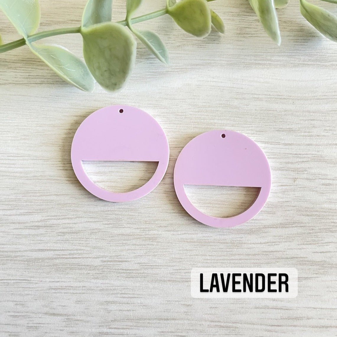 PASTEL COLORS HALF CIRCLE MACRAME EARRING BLANKS | Acrylic Earring Blanks - All for Knotting LLC