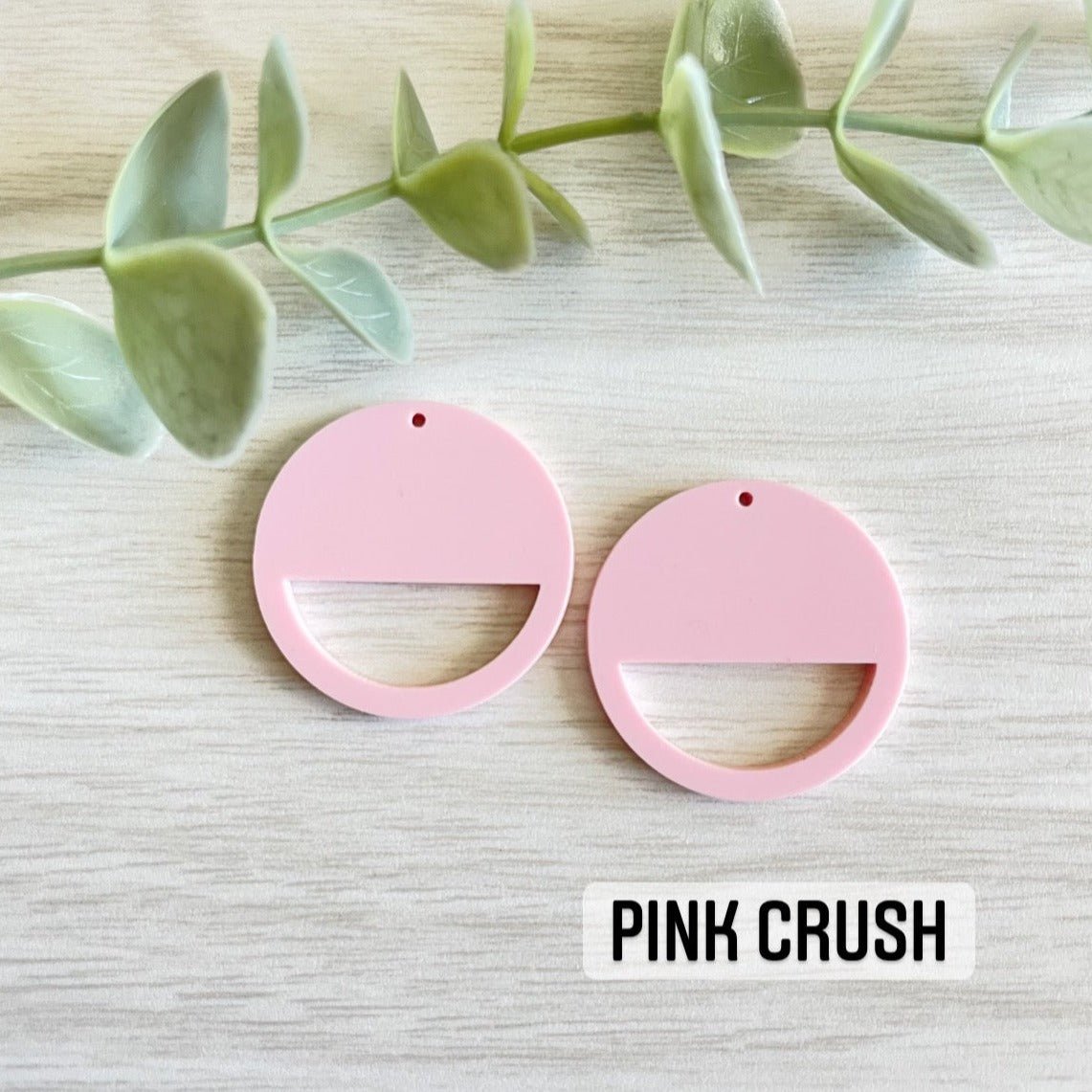 PASTEL COLORS HALF CIRCLE MACRAME EARRING BLANKS | Acrylic Earring Blanks - All for Knotting LLC