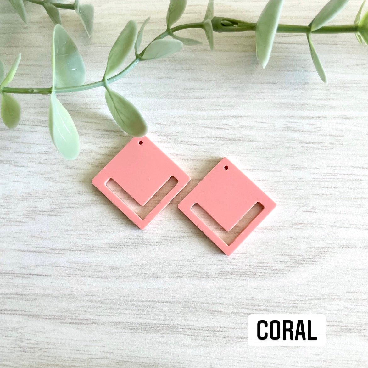 PASTEL COLORS SOLID DIAMOND MACRAME EARRING BLANKS | Acrylic Earring Blanks - All for Knotting LLC