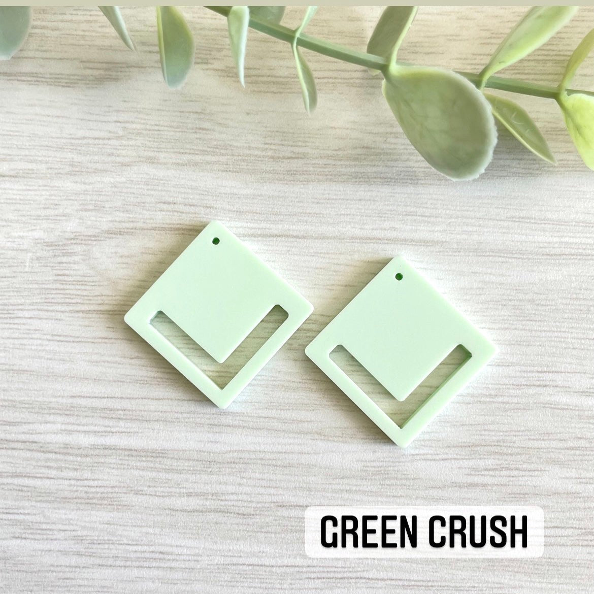 PASTEL COLORS SOLID DIAMOND MACRAME EARRING BLANKS | Acrylic Earring Blanks - All for Knotting LLC