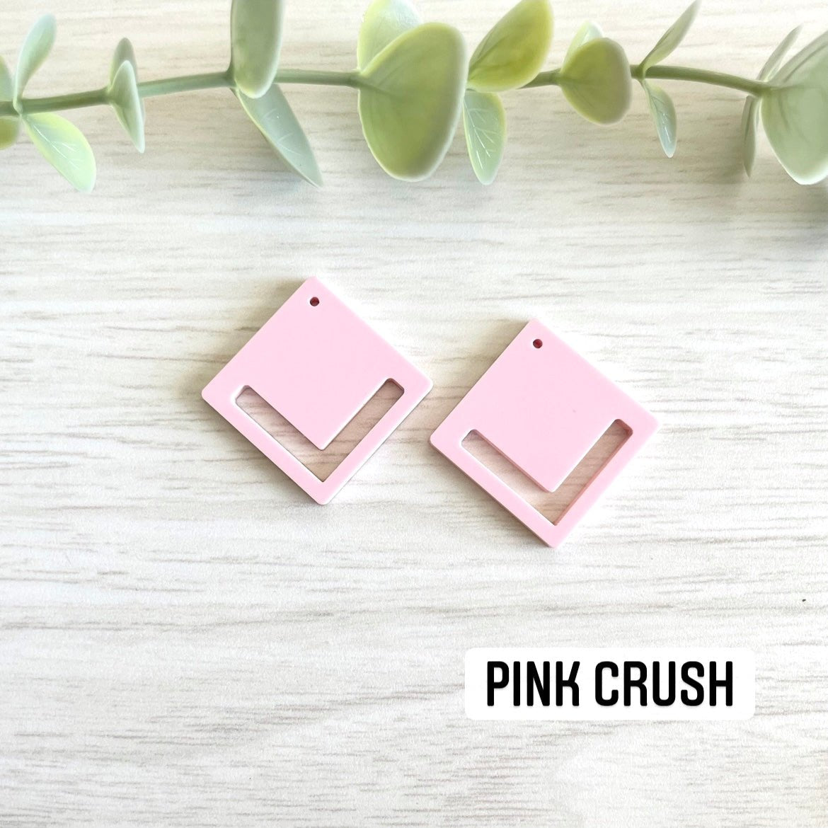 PASTEL COLORS SOLID DIAMOND MACRAME EARRING BLANKS | Acrylic Earring Blanks - All for Knotting LLC