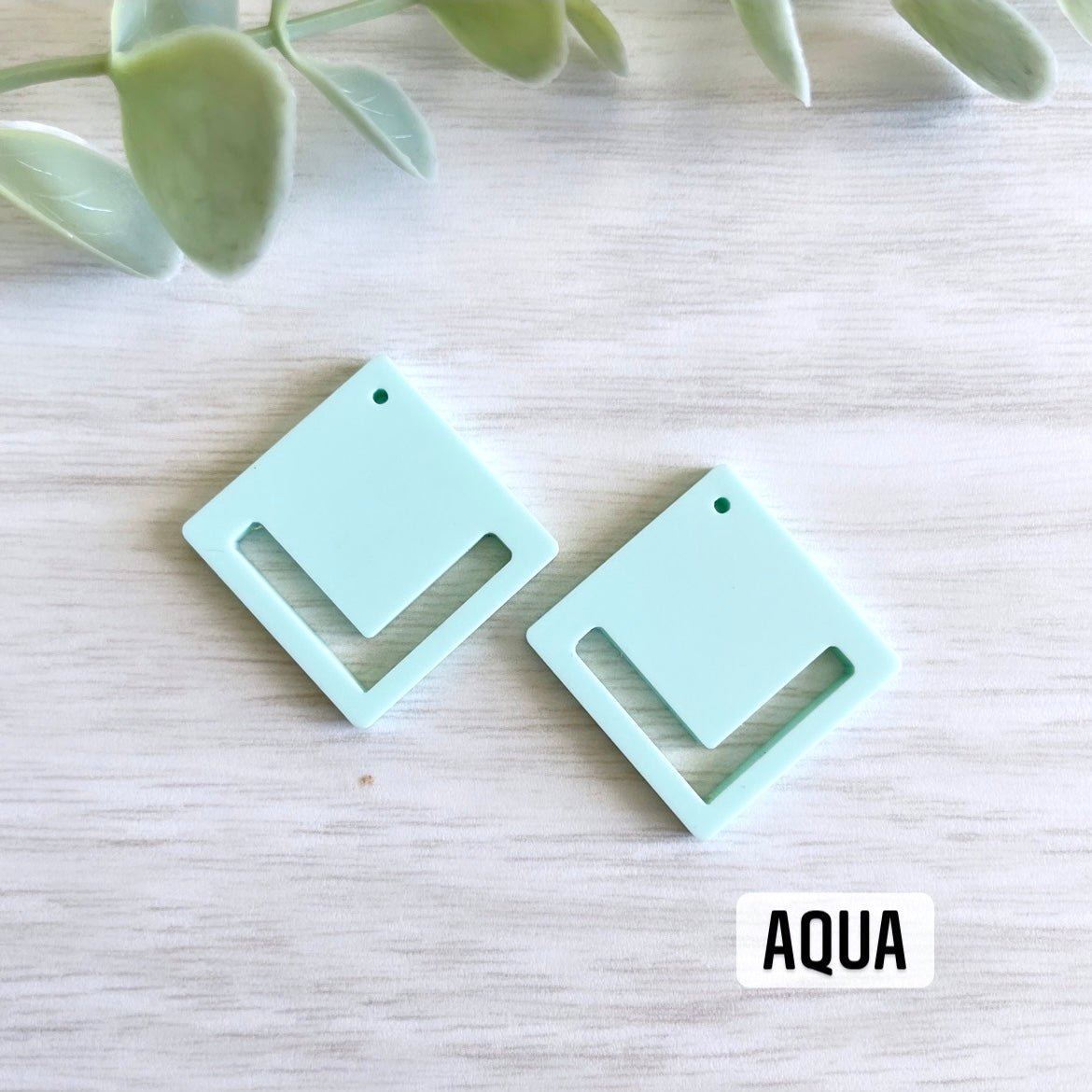 PASTEL COLORS SOLID DIAMOND MACRAME EARRING BLANKS | Acrylic Earring Blanks - All for Knotting LLC