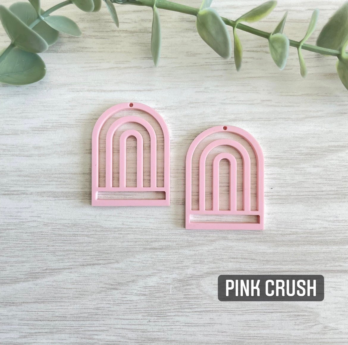 PASTEL COLORS TALL RAINBOW MACRAME EARRING BLANKS | Acrylic Earring Blanks - All for Knotting LLC