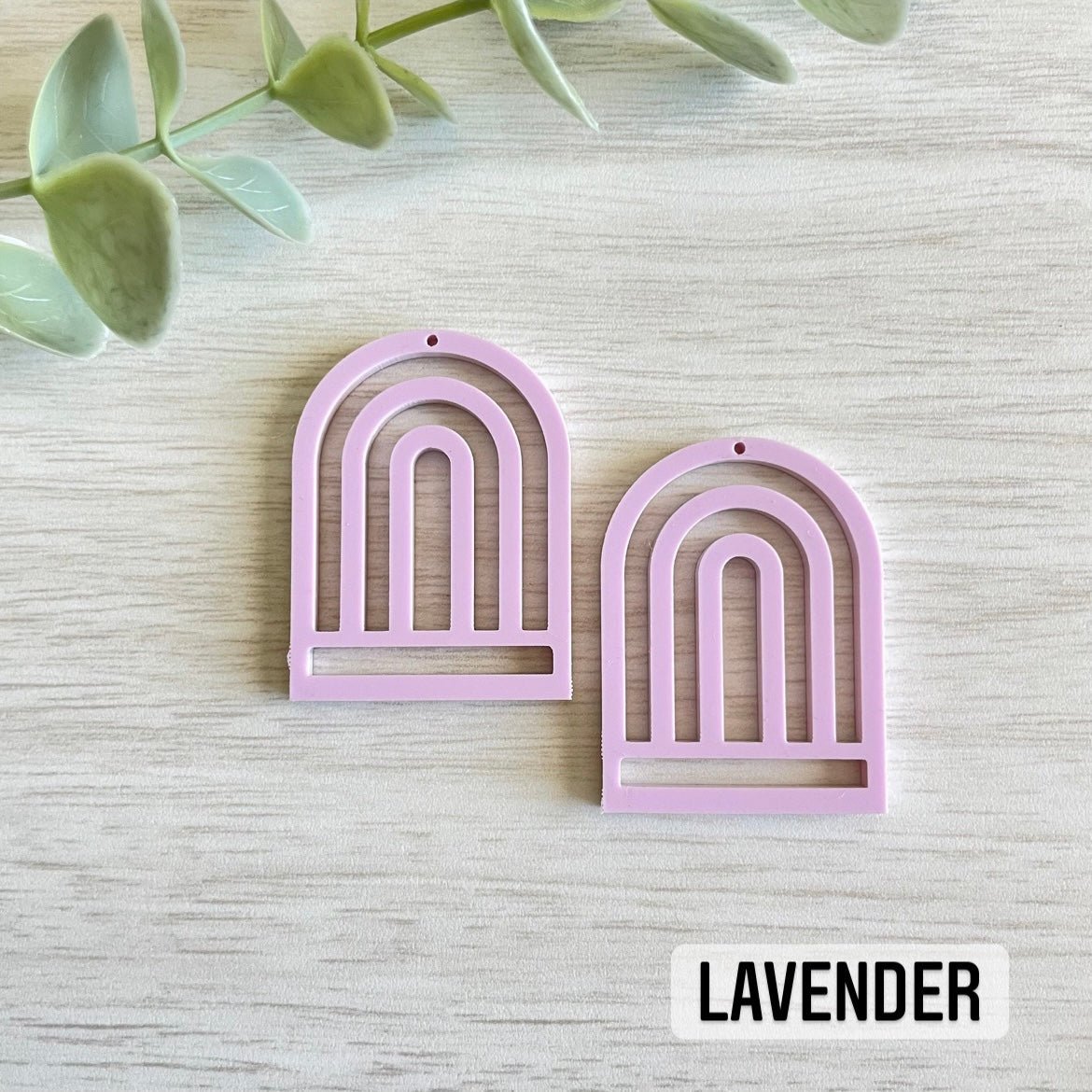 PASTEL COLORS TALL RAINBOW MACRAME EARRING BLANKS | Acrylic Earring Blanks - All for Knotting LLC