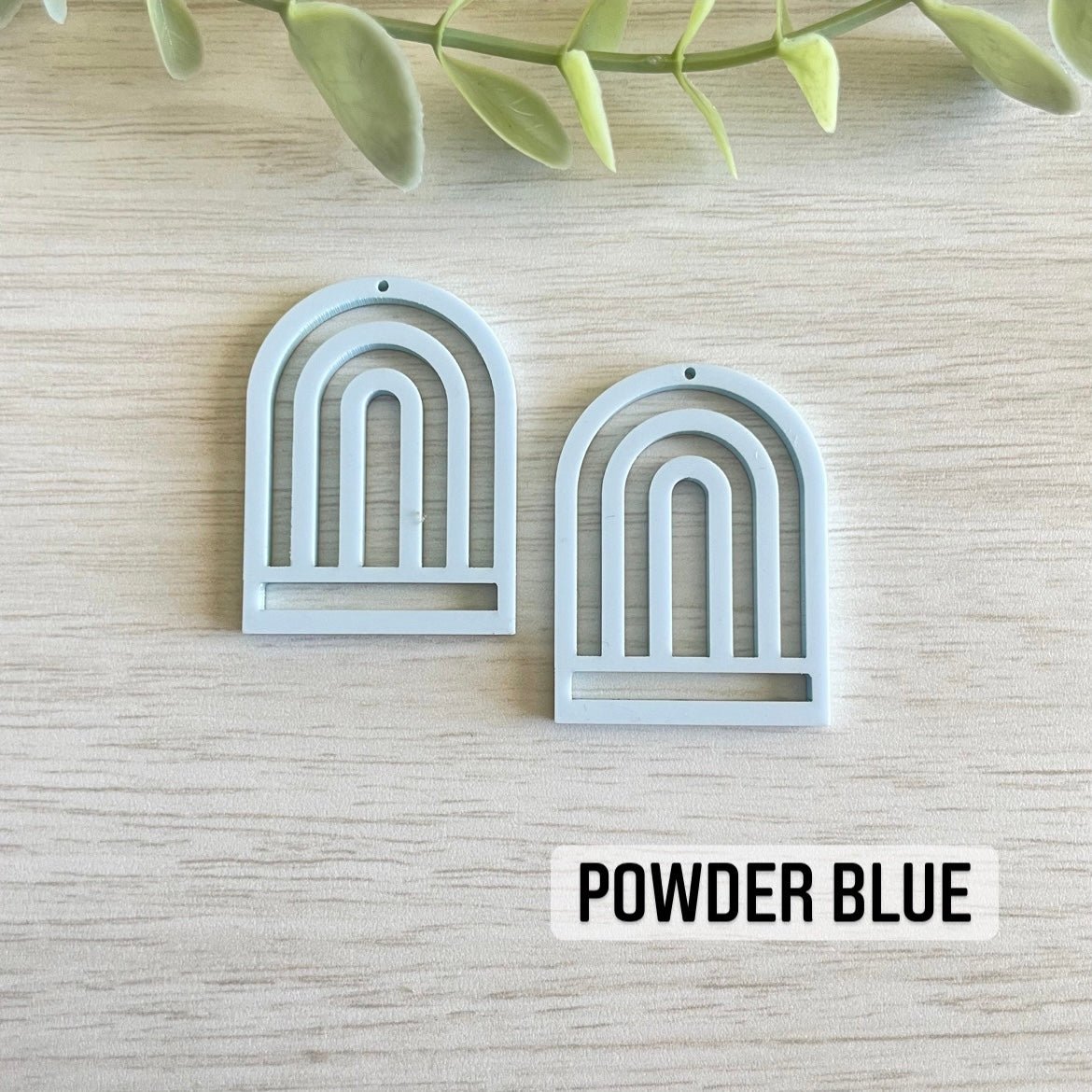PASTEL COLORS TALL RAINBOW MACRAME EARRING BLANKS | Acrylic Earring Blanks - All for Knotting LLC