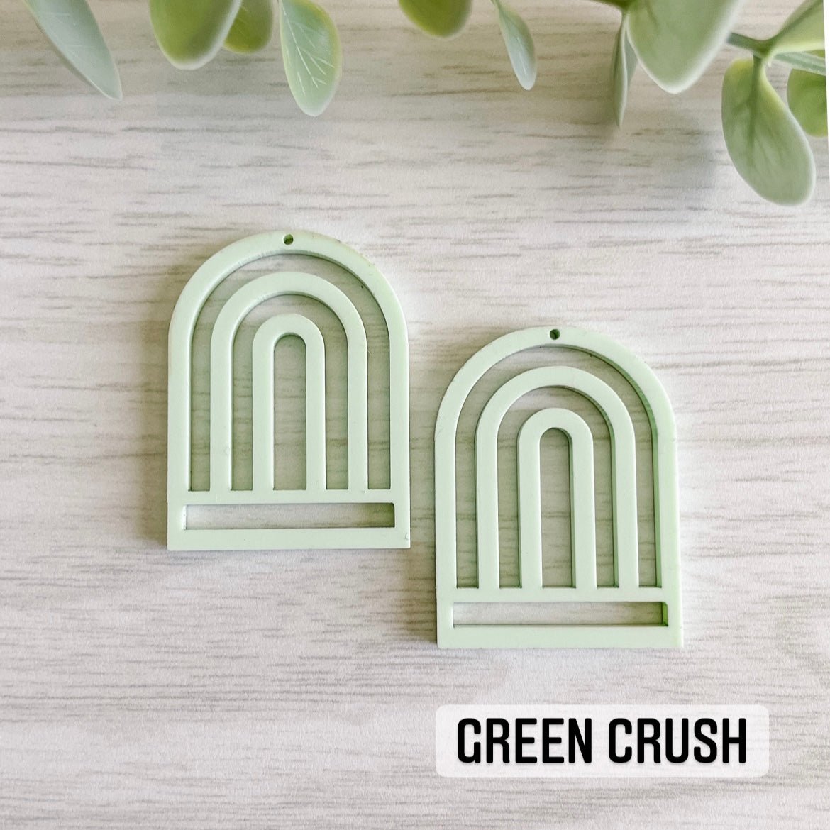 PASTEL COLORS TALL RAINBOW MACRAME EARRING BLANKS | Acrylic Earring Blanks - All for Knotting LLC