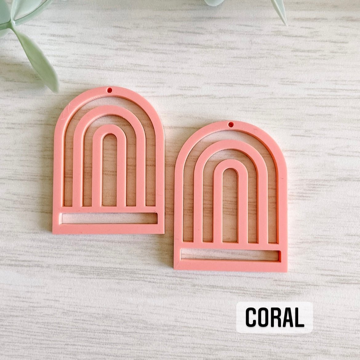 PASTEL COLORS TALL RAINBOW MACRAME EARRING BLANKS | Acrylic Earring Blanks - All for Knotting LLC