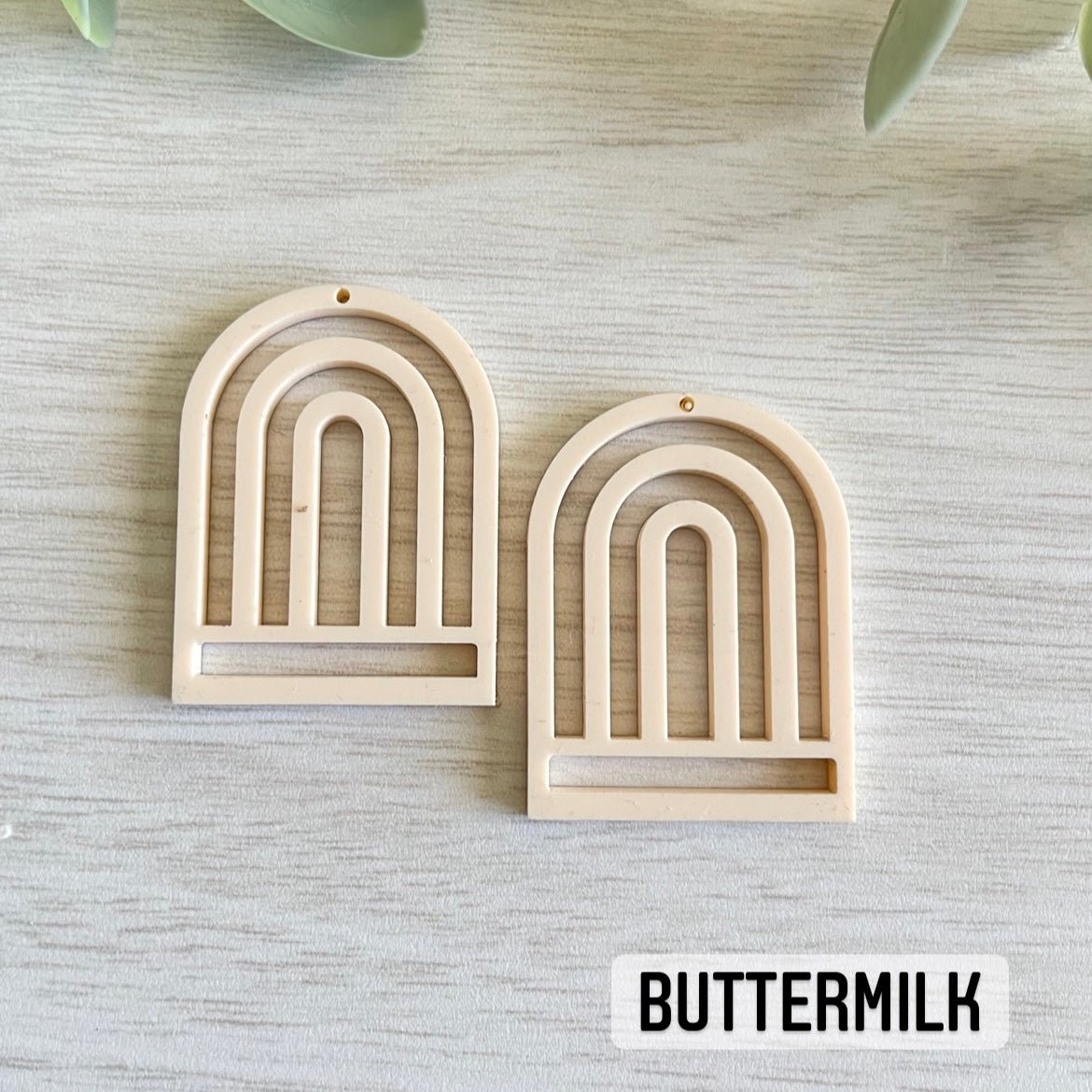 PASTEL COLORS TALL RAINBOW MACRAME EARRING BLANKS | Acrylic Earring Blanks - All for Knotting LLC