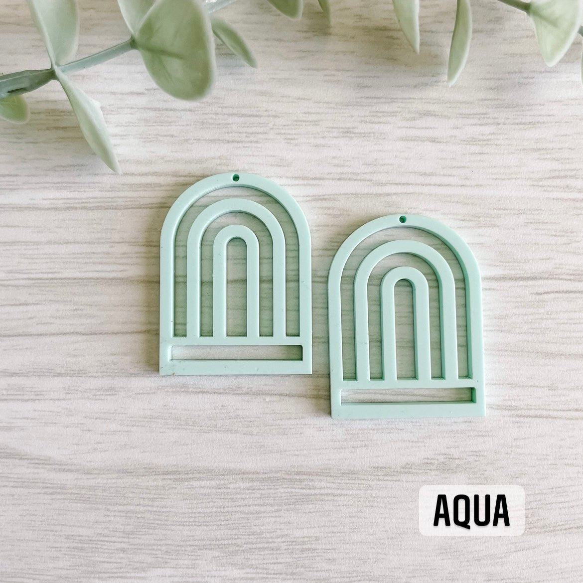 PASTEL COLORS TALL RAINBOW MACRAME EARRING BLANKS | Acrylic Earring Blanks - All for Knotting LLC