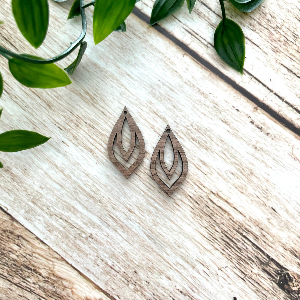 PETAL 2 | Wooden Earring Blanks - All for Knotting LLC