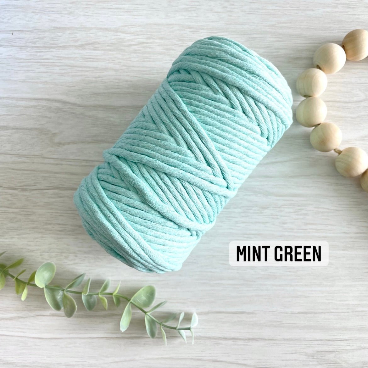 PREMIUM RECYCLED HALF KG | 3mm Single Strand Cotton Cord - All for Knotting LLC