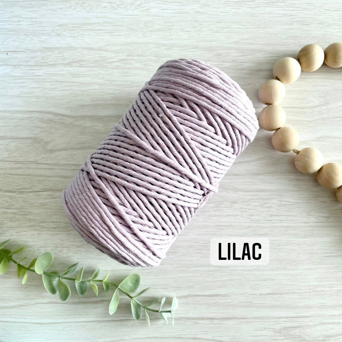 PREMIUM RECYCLED HALF KG | 3mm Single Strand Cotton Cord - All for Knotting LLC