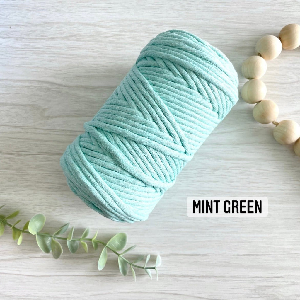 PREMIUM RECYCLED HALF KG | 5mm Single Strand Cotton Cord - All for Knotting LLC