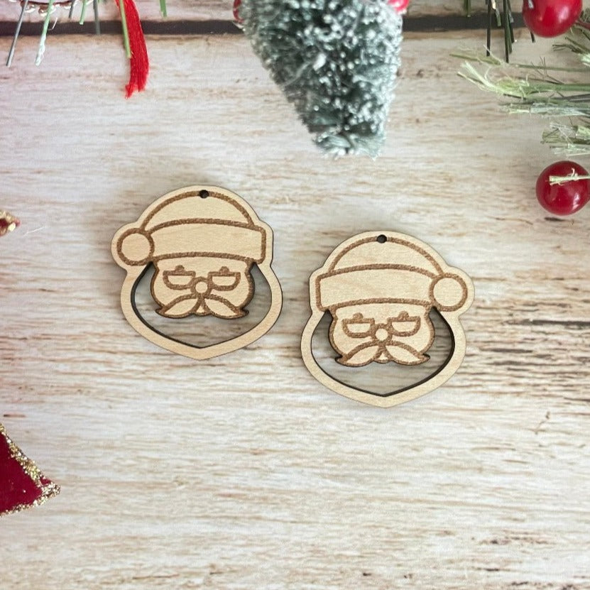SANTA MACRAME EARRING BLANKS | Wooden Earring Blanks - All for Knotting LLC