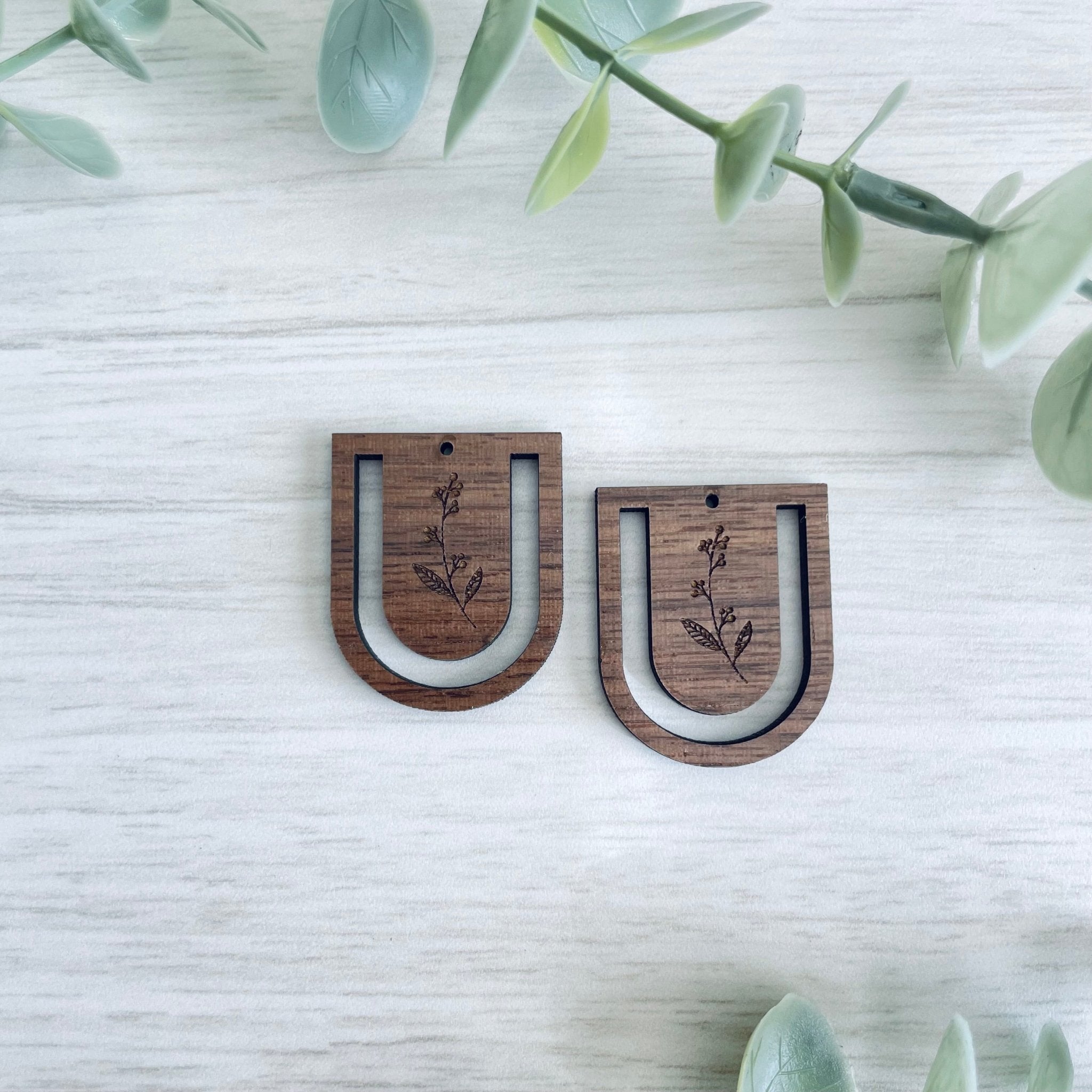 SPRING BOTANICAL 1 | Macrame Wooden Earring Blanks - All for Knotting LLC
