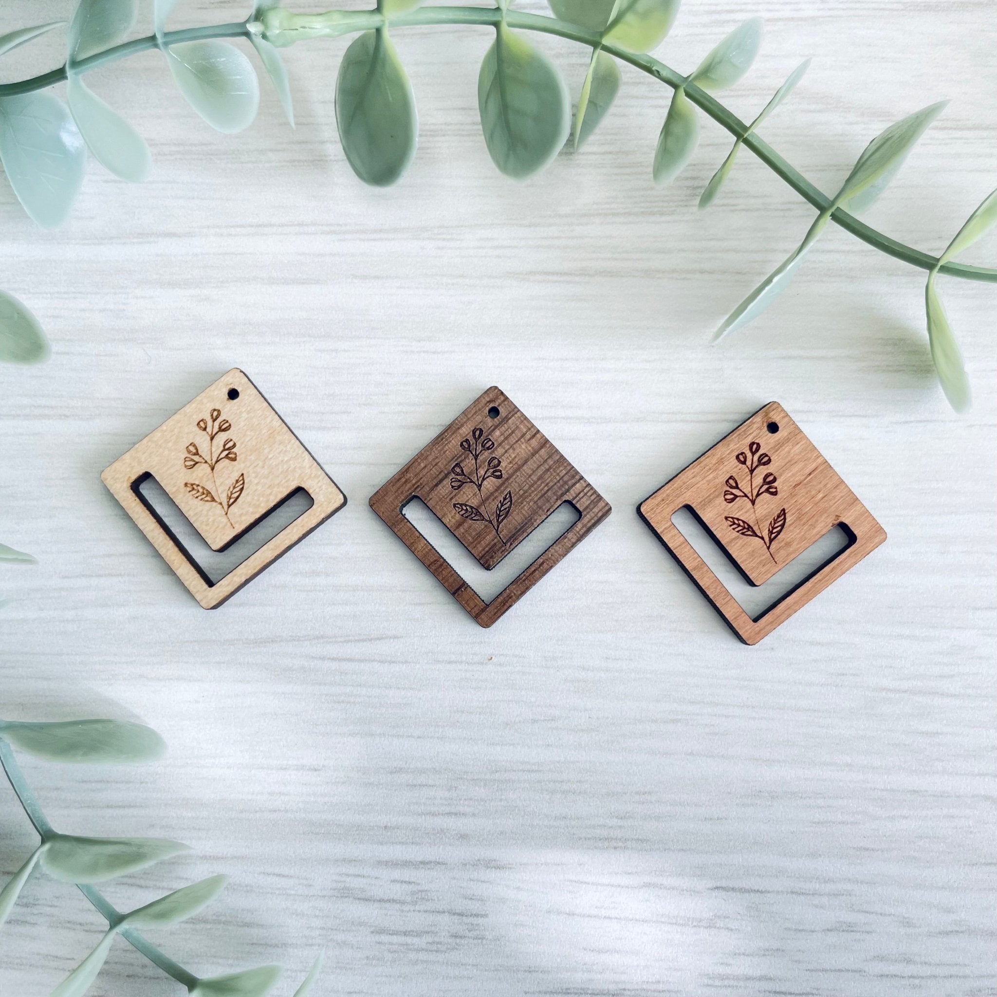 SPRING BOTANICAL 2 | Macrame Wooden Earring Blanks - All for Knotting LLC
