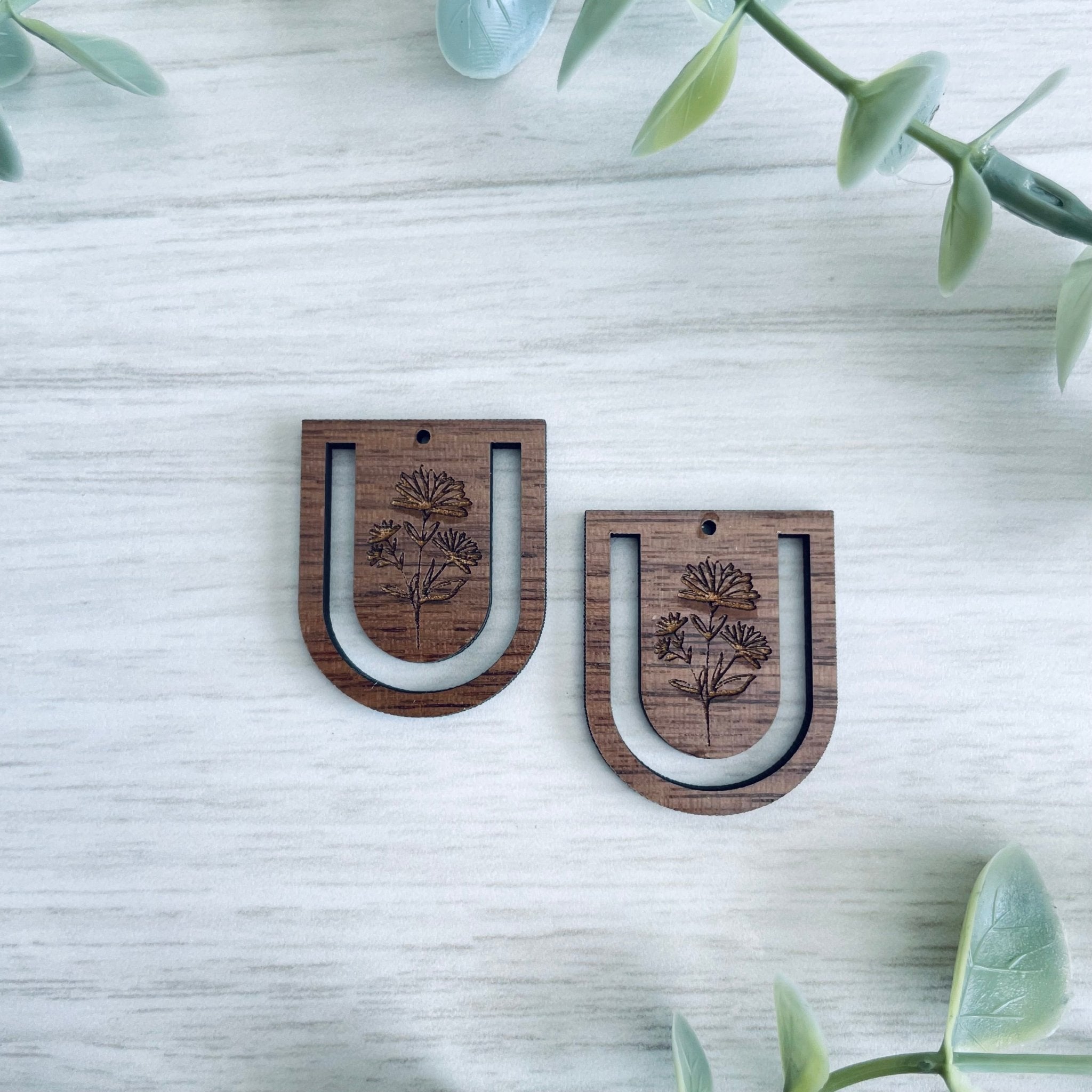 SPRING BOTANICAL 3 | Macrame Wooden Earring Blanks - All for Knotting LLC