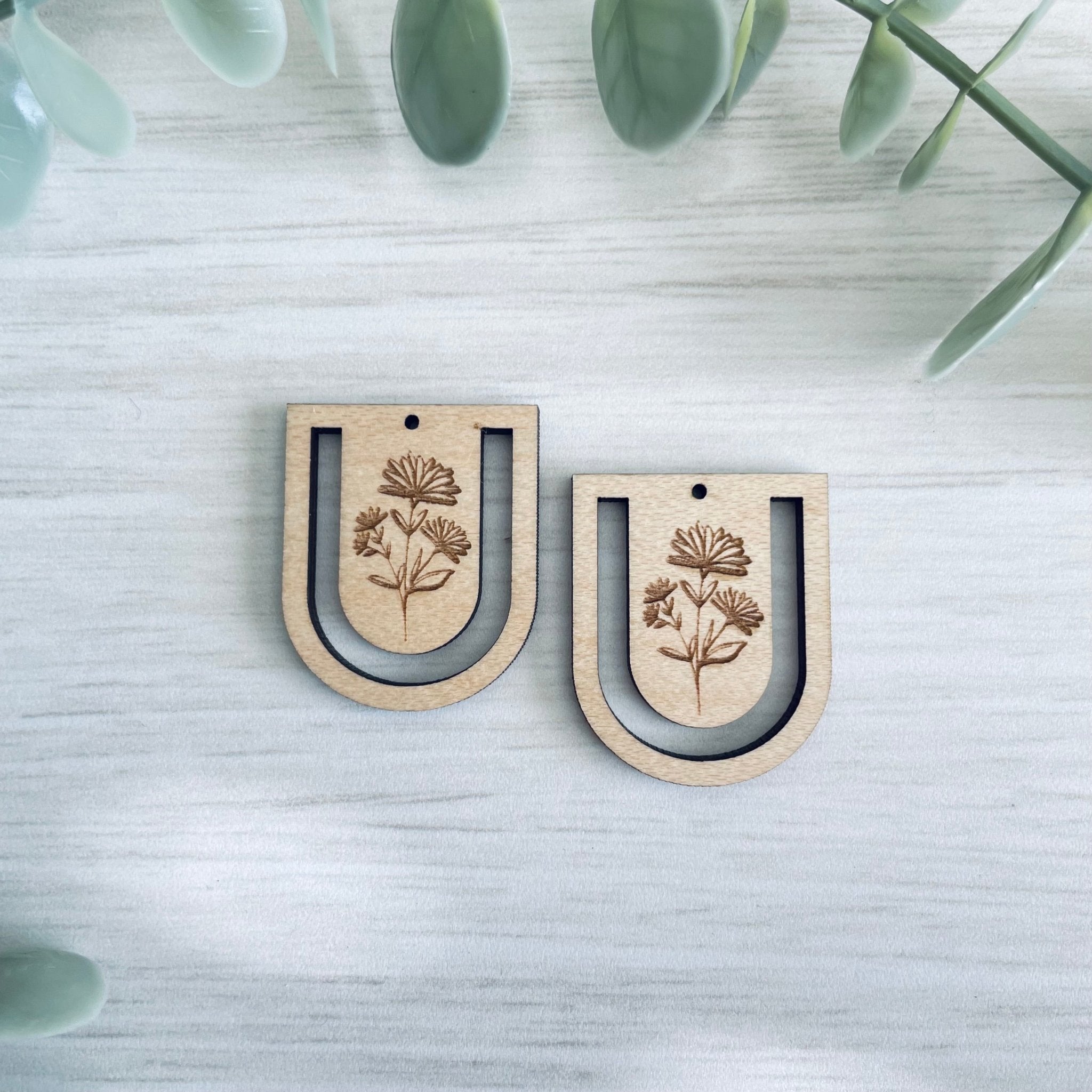 SPRING BOTANICAL 3 | Macrame Wooden Earring Blanks - All for Knotting LLC