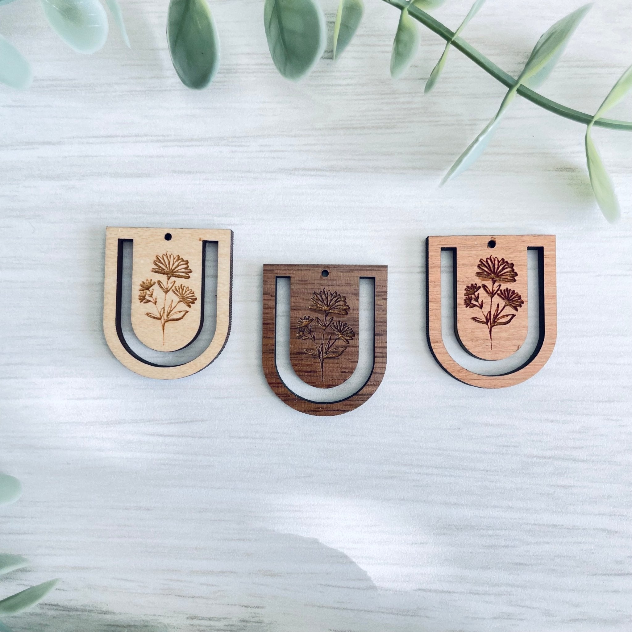 SPRING BOTANICAL 3 | Macrame Wooden Earring Blanks - All for Knotting LLC