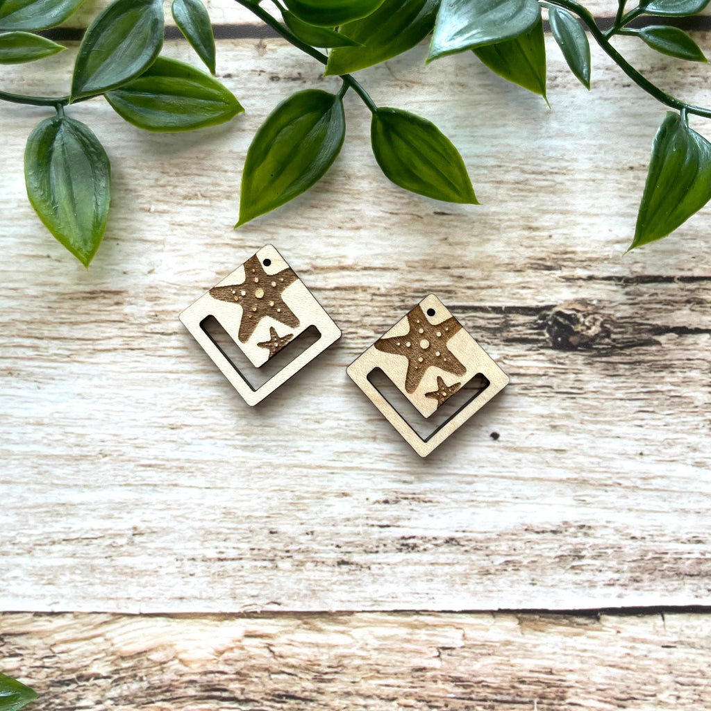 UNDER THE SEA | Wooden Earring Blanks - All for Knotting LLC