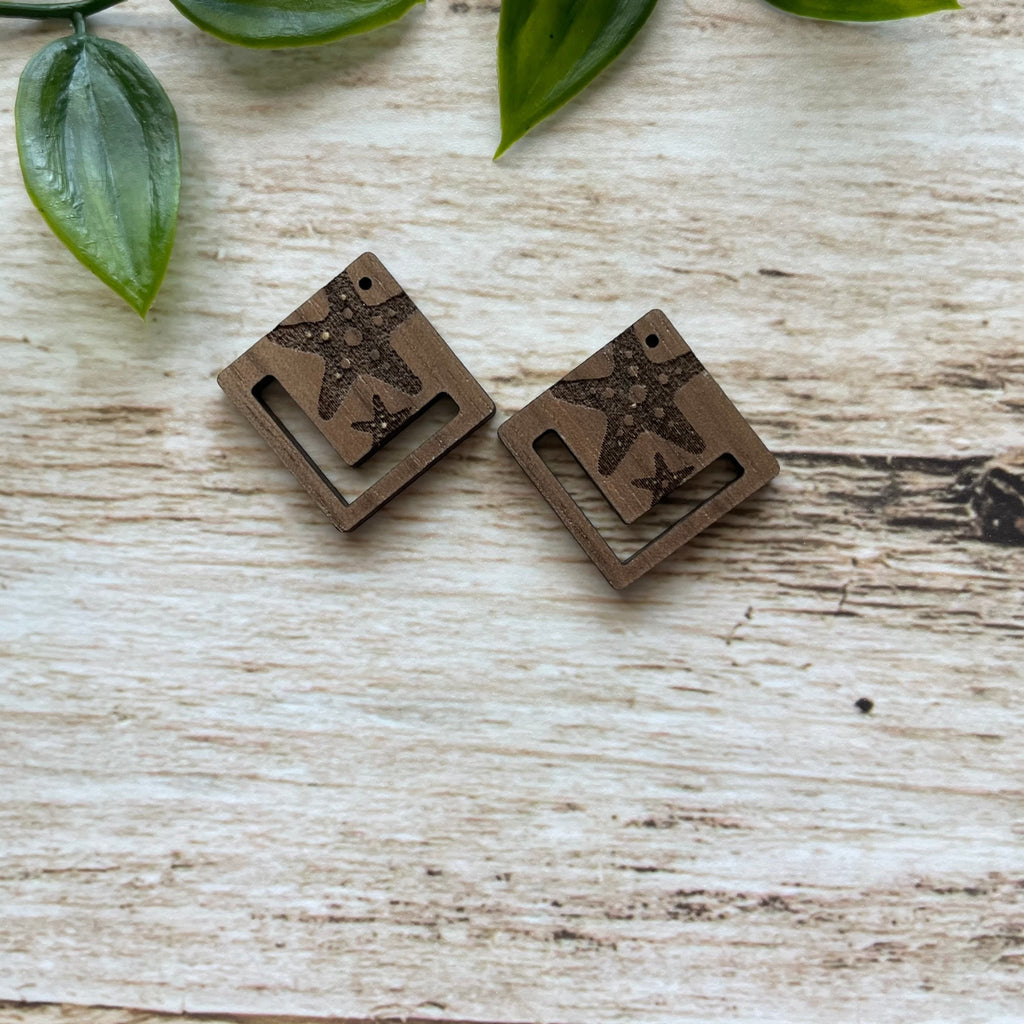 UNDER THE SEA | Wooden Earring Blanks - All for Knotting LLC