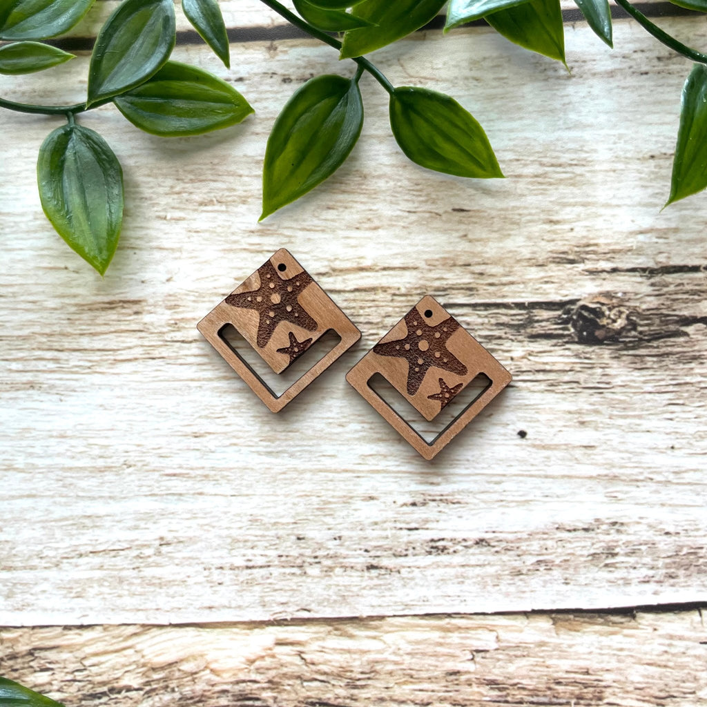 UNDER THE SEA | Wooden Earring Blanks - All for Knotting LLC